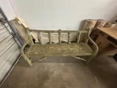 French Faux Bois Garden Bench - 4136637