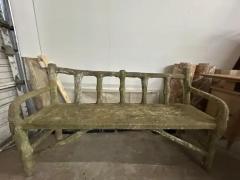 French Faux Bois Garden Bench - 4136728