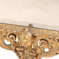 French Figural Carved Giltwood Mirror C 1860  - 4243735
