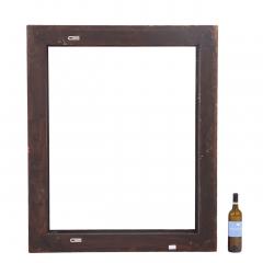 French Figured Elm Mirror with Dutch Ripple Carved Frame C 1920 - 4720495