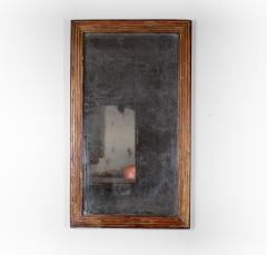 French Fluted Giltwood Mirror Frame With Original Mercury Plate Circa 1860 - 3818790