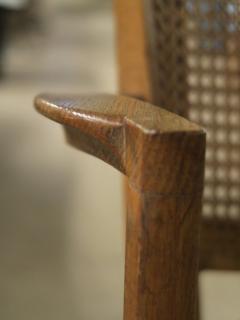 French Forties Pair and single cane back armchairs in oak  - 3117775