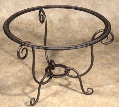 French Forties forged iron table - 3910588