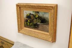 French Framed Oil on Canvas Painting Depicting Grapes and Figs circa 1875 - 3442004