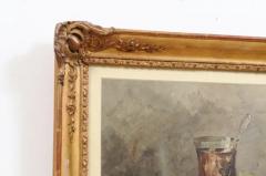 French Framed Still Life Watercolor Signed Jacques Redelsperger circa 1887 - 3472566
