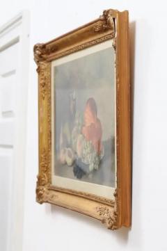 French Framed Still Life Watercolor Signed Jacques Redelsperger circa 1887 - 3472689