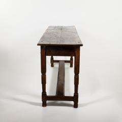 French Fruitwood Serving Table with Plank Top Circa 1850 - 3855874