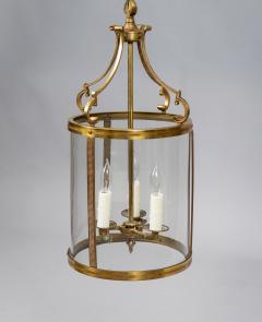 French Gilded Brass Hall Lanterns a Pair - 3088237