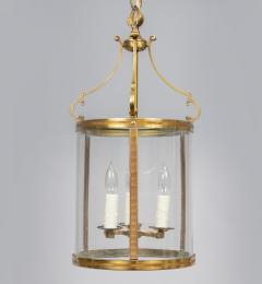 French Gilded Brass Hall Lanterns a Pair - 3088239