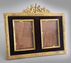 French Gilded Bronze Double Picture Frame - 2057266