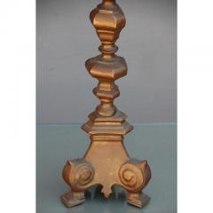 French Gilt Bronze Baroque Style Candlestick Lamp - 1078579