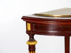 French Gilt Bronze Framed Mahogany Base Curio Cabinet - 3077085