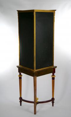 French Gilt Bronze Framed Mahogany Base Curio Cabinet - 3077111