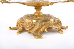 French Gilt Bronze Mounted Cut Glass Centerpiece Bowl - 1945911