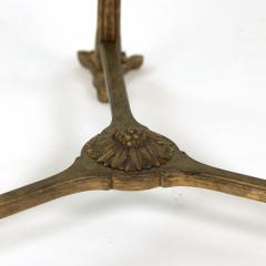 French Gilt Bronze and Black Fossil Marble Two Tier Gueridon circa 1880 - 4743335