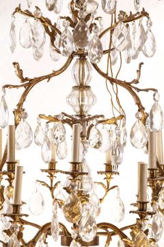 French Gilt Bronze and Cut Glass 14 Light Chandelier - 634278