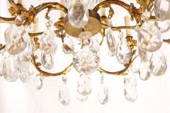 French Gilt Bronze and Cut Glass 14 Light Chandelier - 634279