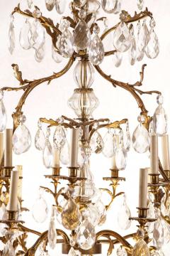 French Gilt Bronze and Cut Glass 14 Light Chandelier - 634281