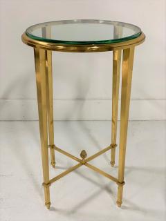 French Gilt Bronze and Glass Gueridon Table - 1151708