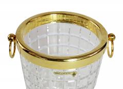 French Gilt Metal and Cut Crystal Champagne Bucket - 3759787