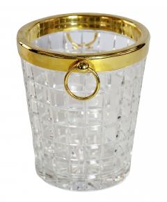 French Gilt Metal and Cut Crystal Champagne Bucket - 3759790