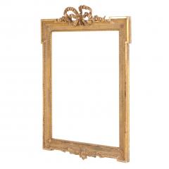 French Giltwood and Gesso Frame with Ribbon Crest C 1900  - 4294021