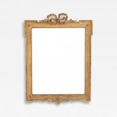French Giltwood and Gesso Frame with Ribbon Crest C 1900  - 4296837