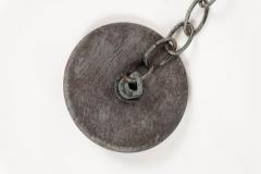 French Glass Paneled Verdigris Green and Copper Lantern - 4376413