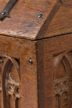 French Gothic Oak Coffer Chest - 4658359