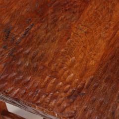 French Gouge Carved Coffee or End Table C 1950  - 4534676