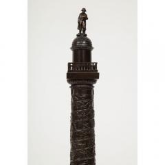 French Grand Tour Bronze Column of the Place Vendome in Paris 19th Century - 1174669