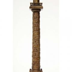 French Grand Tour Mini Bronze Column of the Place Vendome in Paris 19th Century - 1174317