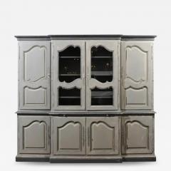 French Grey Painted Louis XV Style Two Part Biblioth que Custom Made in 1978 - 3435353