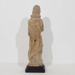 French Hand Carved Oak Statue Of Saint John The Evangelist Circa 1550 1650 - 4485951