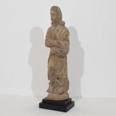 French Hand Carved Oak Statue Of Saint John The Evangelist Circa 1550 1650 - 4485960