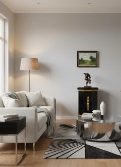 French Hollywood Regency Ebonized Pedestal Column style of Maison Jansen - 4502682