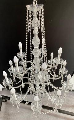 French Hollywood Regency Style Crystal Chandelier 15 Arms - 3343823