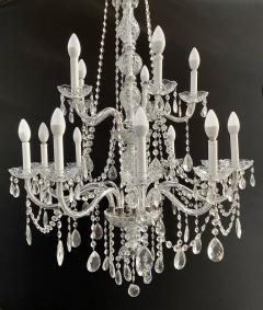 French Hollywood Regency Style Crystal Chandelier 15 Arms - 3343824