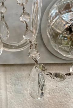 French Hollywood Regency Style Crystal Wall Sconce a Pair - 3350863