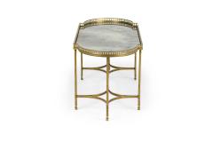 French Hollywood Regency Style Smoked Glass Coffee Table - 4653197