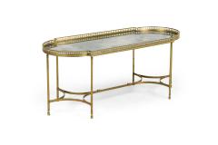 French Hollywood Regency Style Smoked Glass Coffee Table - 4653198