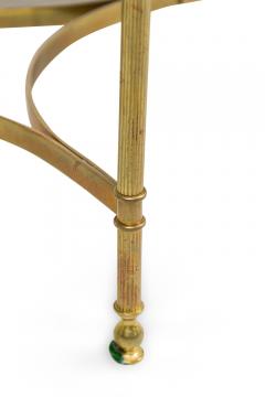 French Hollywood Regency Style Smoked Glass Coffee Table - 4653201