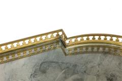 French Hollywood Regency Style Smoked Glass Coffee Table - 4653202