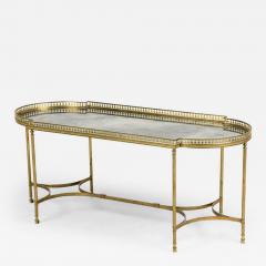 French Hollywood Regency Style Smoked Glass Coffee Table - 4708395