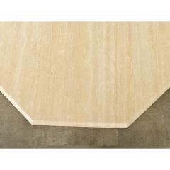 French Hollywood Regency Travertine Coffee Table - 3954813