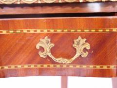 French Inlaid Gallery Top Kidney Shaped Writing Desk Table - 2786571