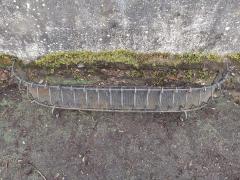 French Iron Scroll Work Window or Patio Planter with Curved Ends on Shaped Feet - 4186940