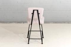 French Iron and Boucle Dining Chairs 1950 - 2904818
