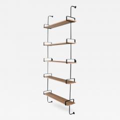 French Iron and Oak Wall Shelves - 390093