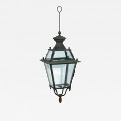 French Iron and Tole Glass Paneled Lantern - 2730178